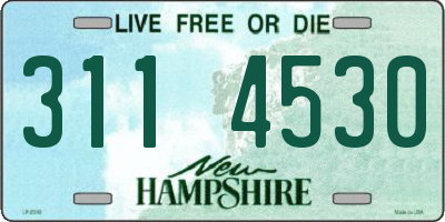 NH license plate 3114530