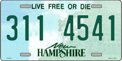 NH license plate 3114541