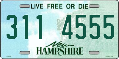 NH license plate 3114555