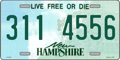 NH license plate 3114556