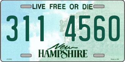 NH license plate 3114560