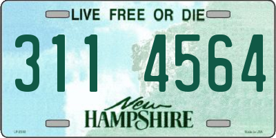 NH license plate 3114564