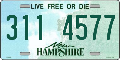 NH license plate 3114577