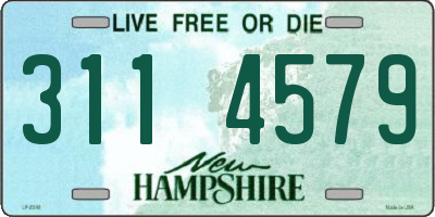 NH license plate 3114579