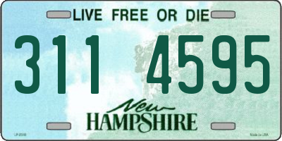 NH license plate 3114595