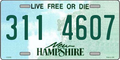 NH license plate 3114607