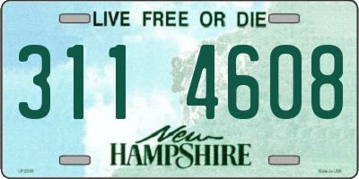 NH license plate 3114608