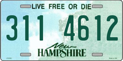 NH license plate 3114612