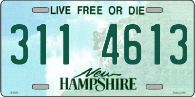 NH license plate 3114613
