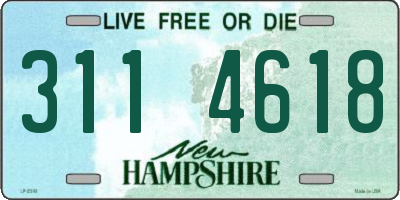 NH license plate 3114618