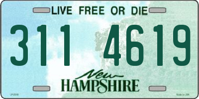 NH license plate 3114619