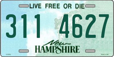 NH license plate 3114627