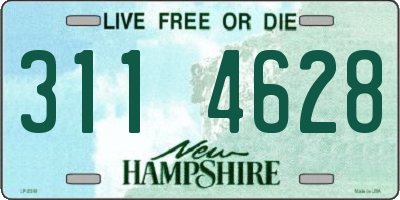 NH license plate 3114628