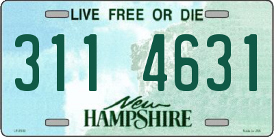 NH license plate 3114631