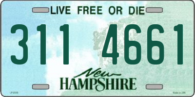 NH license plate 3114661