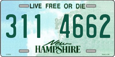 NH license plate 3114662
