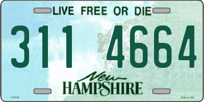 NH license plate 3114664