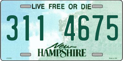 NH license plate 3114675