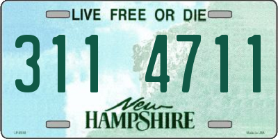 NH license plate 3114711