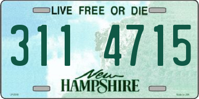 NH license plate 3114715