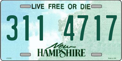 NH license plate 3114717