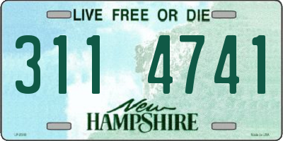 NH license plate 3114741