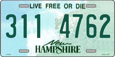 NH license plate 3114762