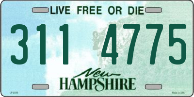 NH license plate 3114775