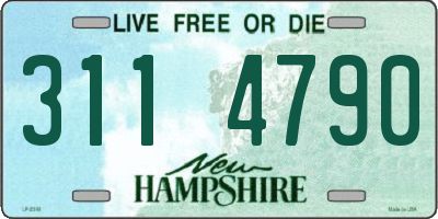 NH license plate 3114790