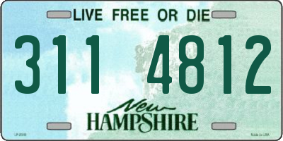 NH license plate 3114812