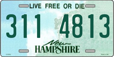 NH license plate 3114813