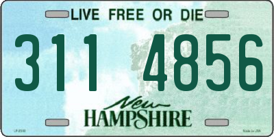NH license plate 3114856