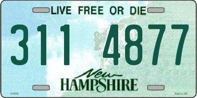 NH license plate 3114877