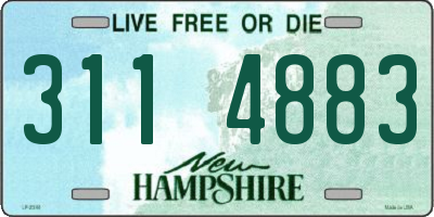 NH license plate 3114883