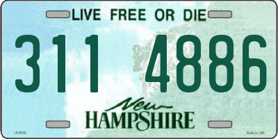 NH license plate 3114886