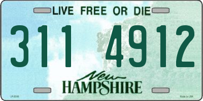 NH license plate 3114912