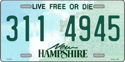 NH license plate 3114945