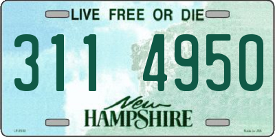 NH license plate 3114950