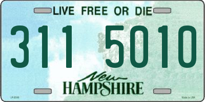 NH license plate 3115010