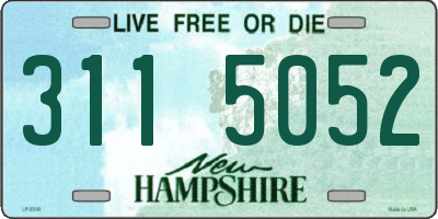 NH license plate 3115052