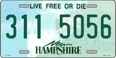 NH license plate 3115056