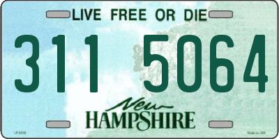 NH license plate 3115064