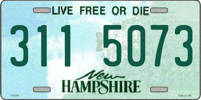 NH license plate 3115073