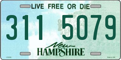 NH license plate 3115079