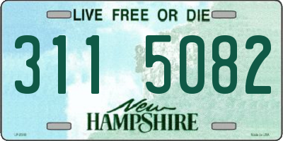 NH license plate 3115082