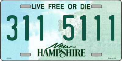 NH license plate 3115111