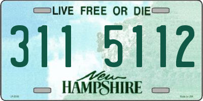 NH license plate 3115112