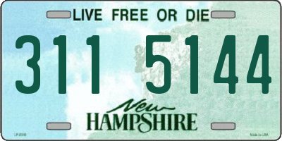 NH license plate 3115144