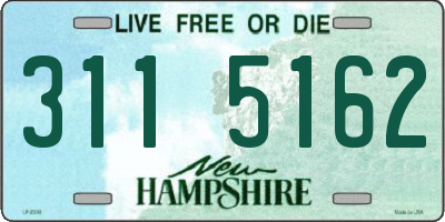 NH license plate 3115162