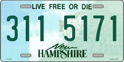 NH license plate 3115171